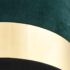 vidaXL Stool Dark Green and Gold Velvet 28 x 36 cm - Image 3