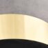 vidaXL Stool Light Grey and Gold Velvet 28 x 36 cm - Image 3