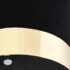 vidaXL Stool Black and Gold Velvet 28 x 36 cm - Image 3