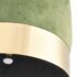 vidaXL Stool Mustard Green and Gold Velvet 28 x 36 cm - Image 2
