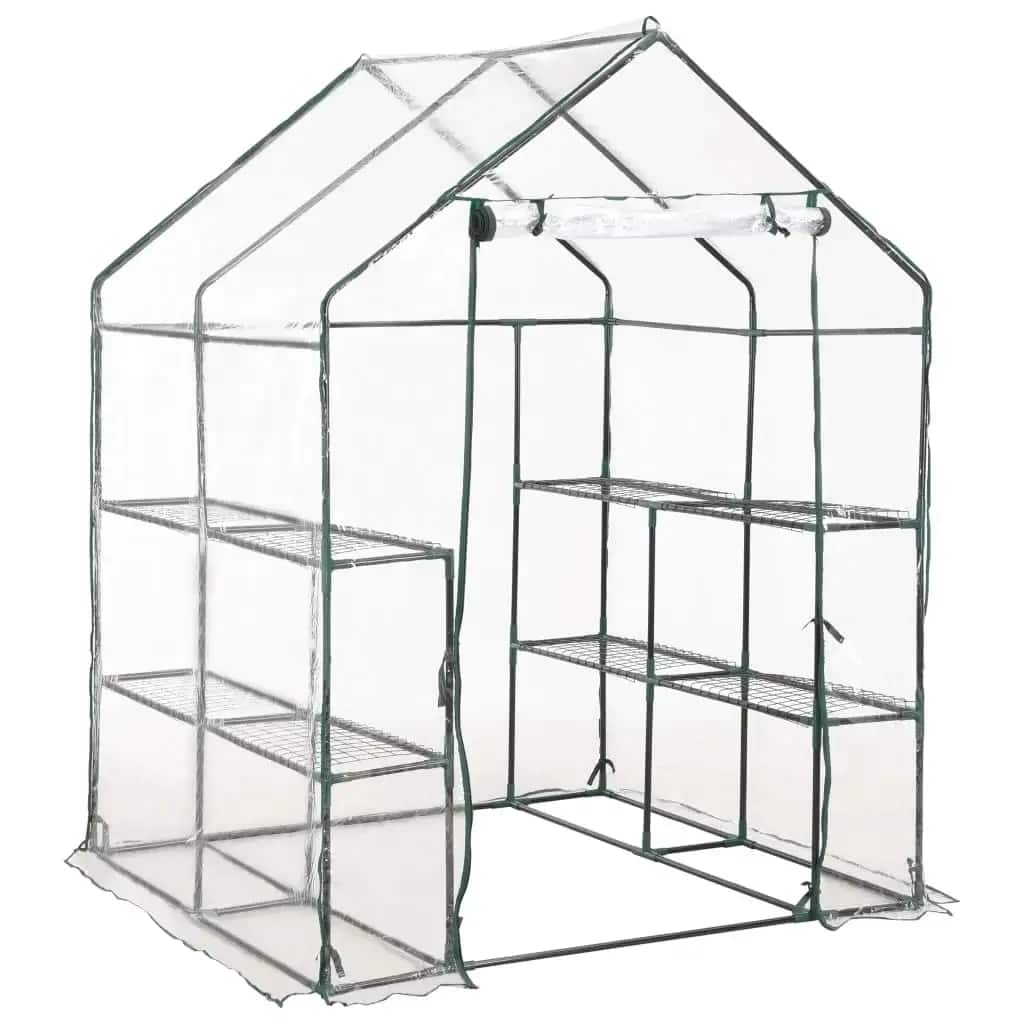 8719883733197_g_en_hd_1 vidaXL Greenhouse with 8 Shelves 143x143x195 cm - Image 2