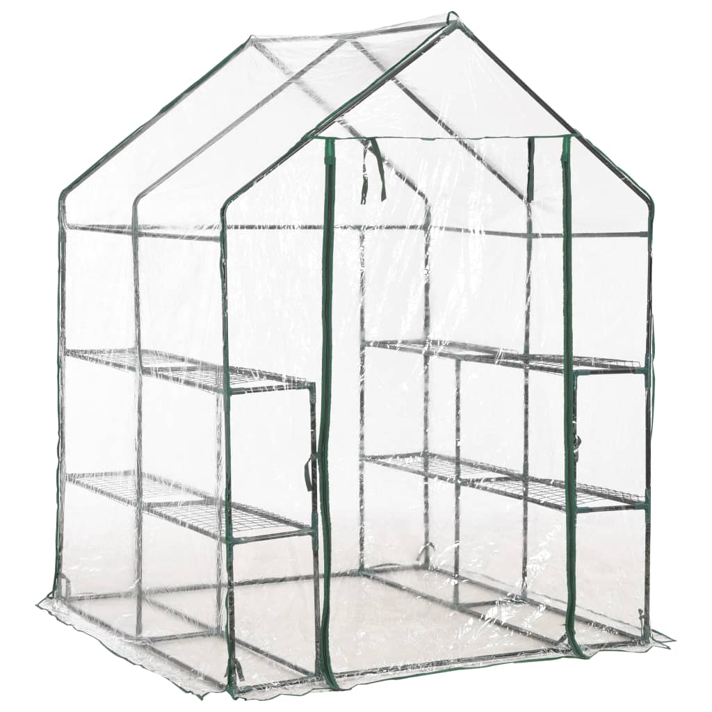 8719883733197_g_en_hd_2 vidaXL Greenhouse with 8 Shelves 143x143x195 cm - Image 3