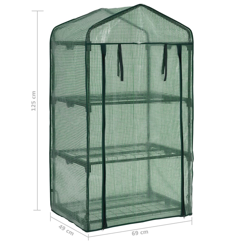 8719883733227_g_en_hd_7 vidaXL 3-Tier Mini Greenhouse 69x49x125 cm - Image 8