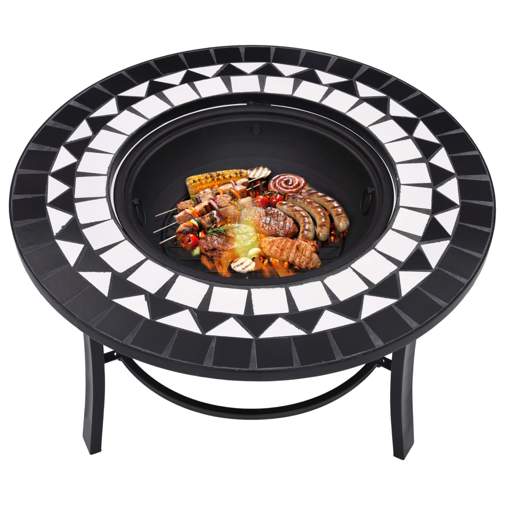 8719883733715_g_en_hd_5 vidaXl Mosaic Fire Pit Black and White 68cm Ceramic - Image 6