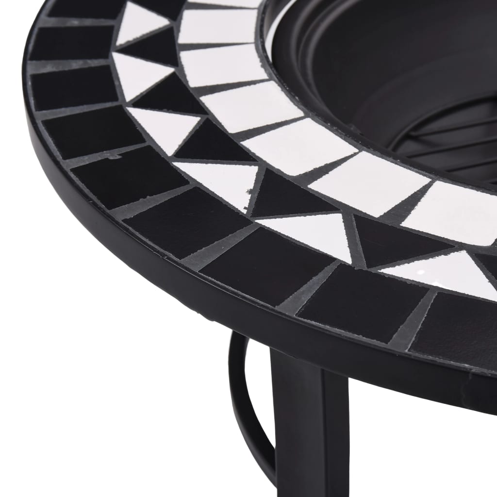 8719883733715_g_en_hd_6 vidaXl Mosaic Fire Pit Black and White 68cm Ceramic - Image 7