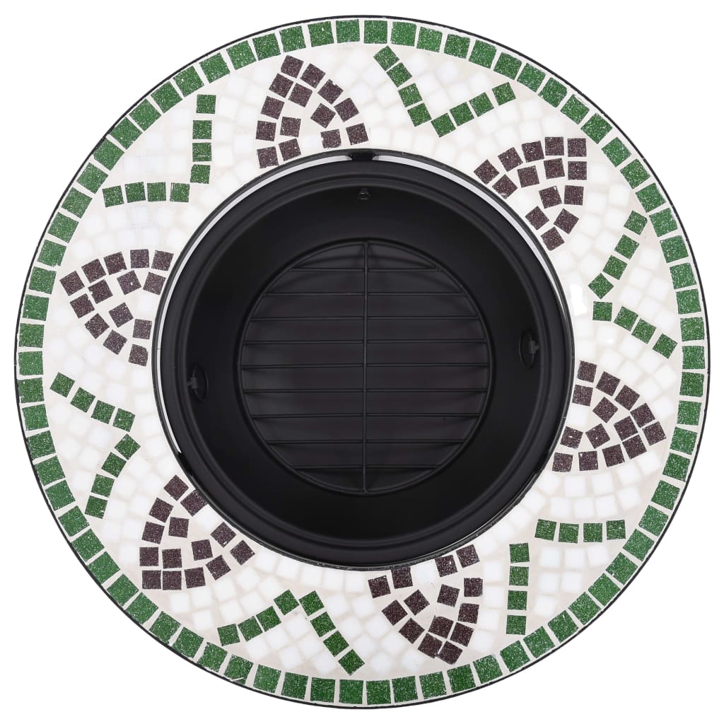 8719883733722_g_en_hd_5 vidaXl Mosaic Fire Pit Green 68cm Ceramic - Image 6