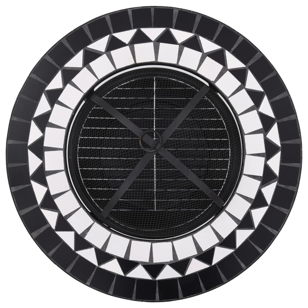 8719883733753_g_en_hd_6 vidaXL Mosaic Fire Pit Table Black and White 68 cm Ceramic - Image 8