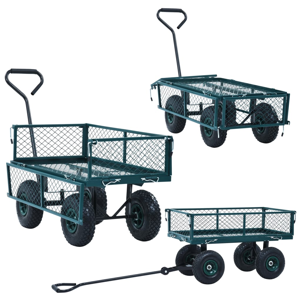 8719883733838_g_en_hd_5 vidaXL Garden Hand Trolley Green 250 kg - Image 7