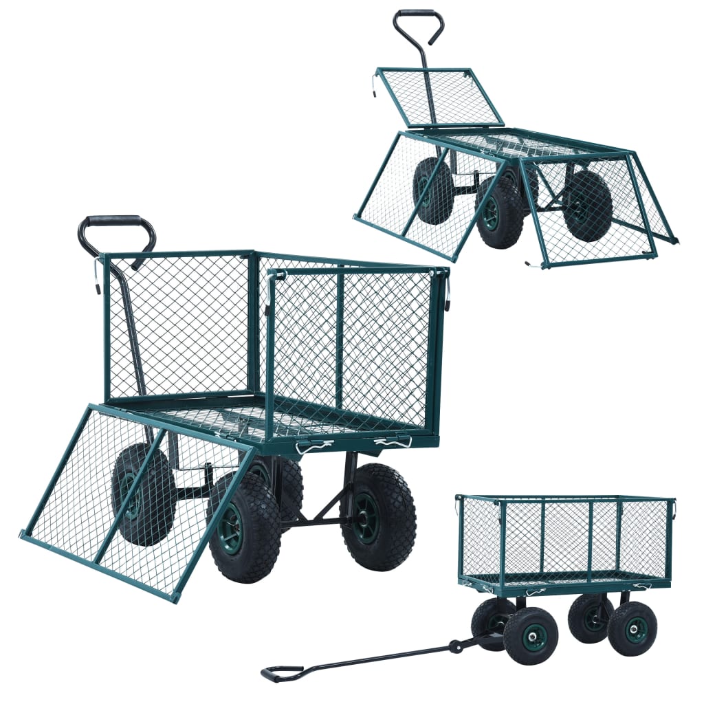 8719883733845_g_en_hd_5 vidaXL Garden Hand Trolley Green 350 kg - Image 7