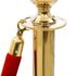 vidaXL 3 Piece VIP Queue Barrier Set Stainless Steel Gold - Image 3