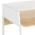 vidaXL Desk White and Oak 90x60x88 cm - Image 6