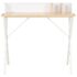 vidaXL Desk White and Natural 80x50x84 cm - Image 2
