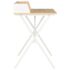vidaXL Desk White and Natural 80x50x84 cm - Image 4