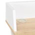 vidaXL Desk White and Natural 80x50x84 cm - Image 7