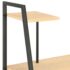 vidaXL Desk with Shelving Unit Black and Oak 102x50x117 cm - Image 6