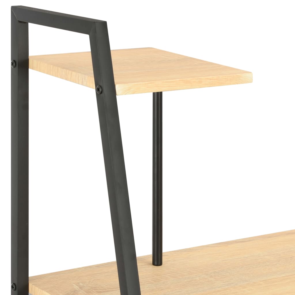 8719883734347_g_en_hd_4 vidaXL Desk with Shelving Unit Black and Oak 102x50x117 cm - Image 6