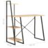 vidaXL Desk with Shelving Unit Black and Oak 102x50x117 cm - Image 8