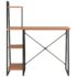 vidaXL Desk with Shelving Unit Black and Brown 102x50x117 cm - Image 2
