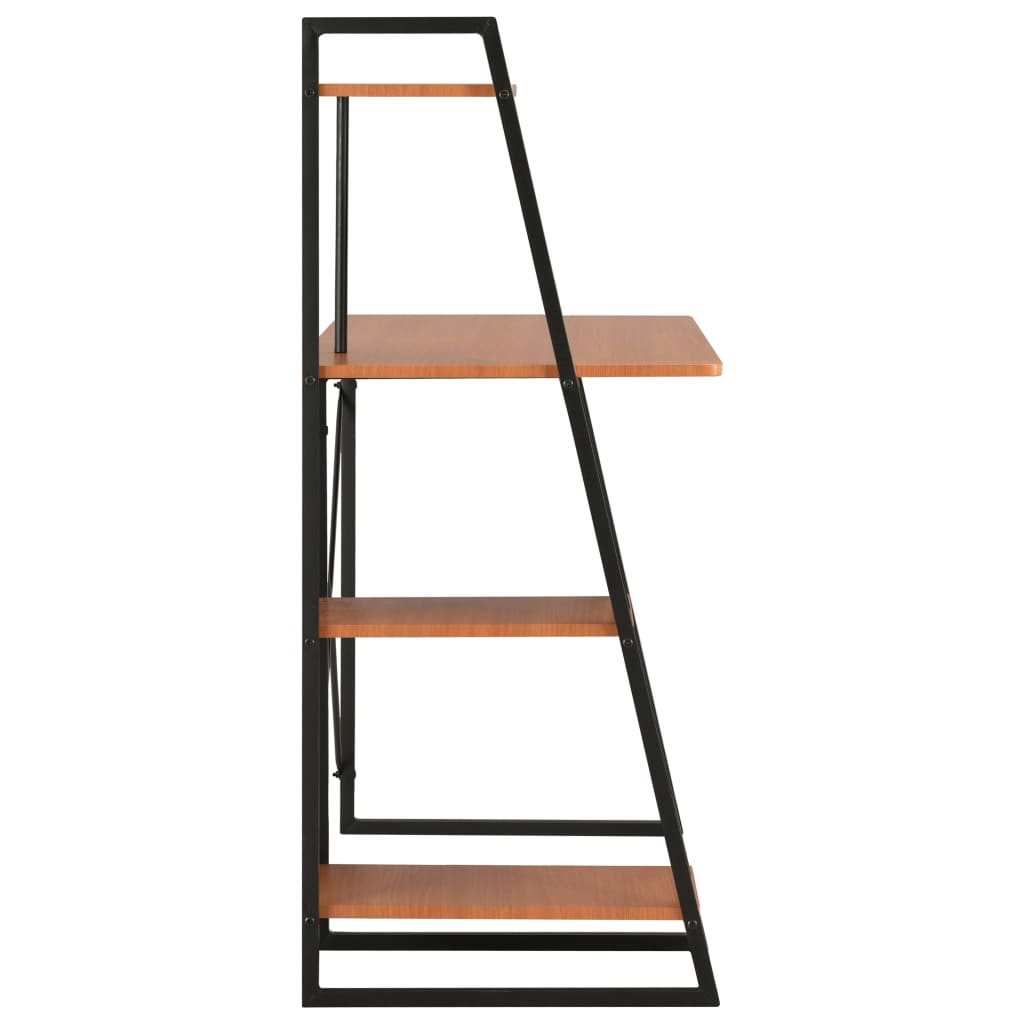 8719883734354_g_en_hd_2 vidaXL Desk with Shelving Unit Black and Brown 102x50x117 cm - Image 4