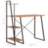 vidaXL Desk with Shelving Unit Black and Brown 102x50x117 cm - Image 8