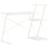 vidaXL Desk with Shelf White 116x50x93 cm