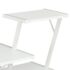 vidaXL Desk with Shelf White 116x50x93 cm - Image 6