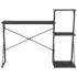 vidaXL Desk with Shelf Black 116x50x93 cm - Image 2