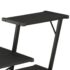 vidaXL Desk with Shelf Black 116x50x93 cm - Image 6