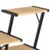 vidaXL Desk with Shelf Black and Oak 116x50x93 cm - Image 6