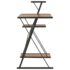 vidaXL Desk with Shelf Black and Brown 116x50x93 cm - Image 4