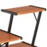vidaXL Desk with Shelf Black and Brown 116x50x93 cm - Image 6