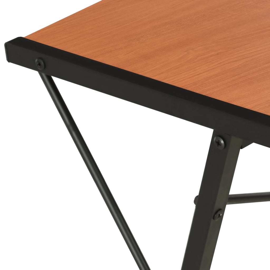 8719883734408_g_en_hd_5 vidaXL Desk with Shelf Black and Brown 116x50x93 cm - Image 7