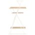 vidaXL Desk with Shelf White and Oak 116x50x93 cm - Image 4