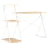 vidaXL Desk with Shelf White and Oak 116x50x93 cm - Image 5