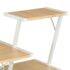 vidaXL Desk with Shelf White and Oak 116x50x93 cm - Image 6