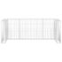 vidaXL Gabion Wall for Garbage Bins Galvanised Steel 320x100x120 cm - Image 4