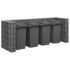 vidaXL Gabion Wall for Garbage Bins Galvanised Steel 320x100x120 cm