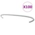 vidaXL Gabion Hooks 100 pcs Galvanised Steel 30 cm