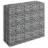 vidaXL Gabion Raised Bed Galvanised Steel 90x30x90 cm - Image 3