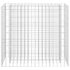 vidaXL Gabion Raised Bed Galvanised Steel 90x30x90 cm - Image 4