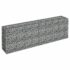 vidaXL Gabion Raised Bed Galvanised Steel 180x30x60 cm - Image 3