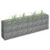 vidaXL Gabion Raised Bed Galvanised Steel 180x30x60 cm