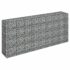 vidaXL Gabion Raised Bed Galvanised Steel 180x30x90 cm - Image 3