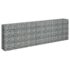 vidaXL Gabion Raised Bed Galvanised Steel 270x30x90 cm - Image 3