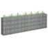 vidaXL Gabion Raised Bed Galvanised Steel 270x30x90 cm
