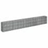 vidaXL Gabion Raised Bed Galvanised Steel 360x30x60 cm - Image 3