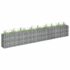 vidaXL Gabion Raised Bed Galvanised Steel 360x30x60 cm
