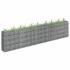 vidaXL Gabion Raised Bed Galvanised Steel 360x30x90 cm