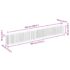 vidaXL Gabion Raised Bed Galvanised Steel 450x30x60 cm - Image 7