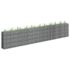 vidaXL Gabion Raised Bed Galvanised Steel 450x30x90 cm